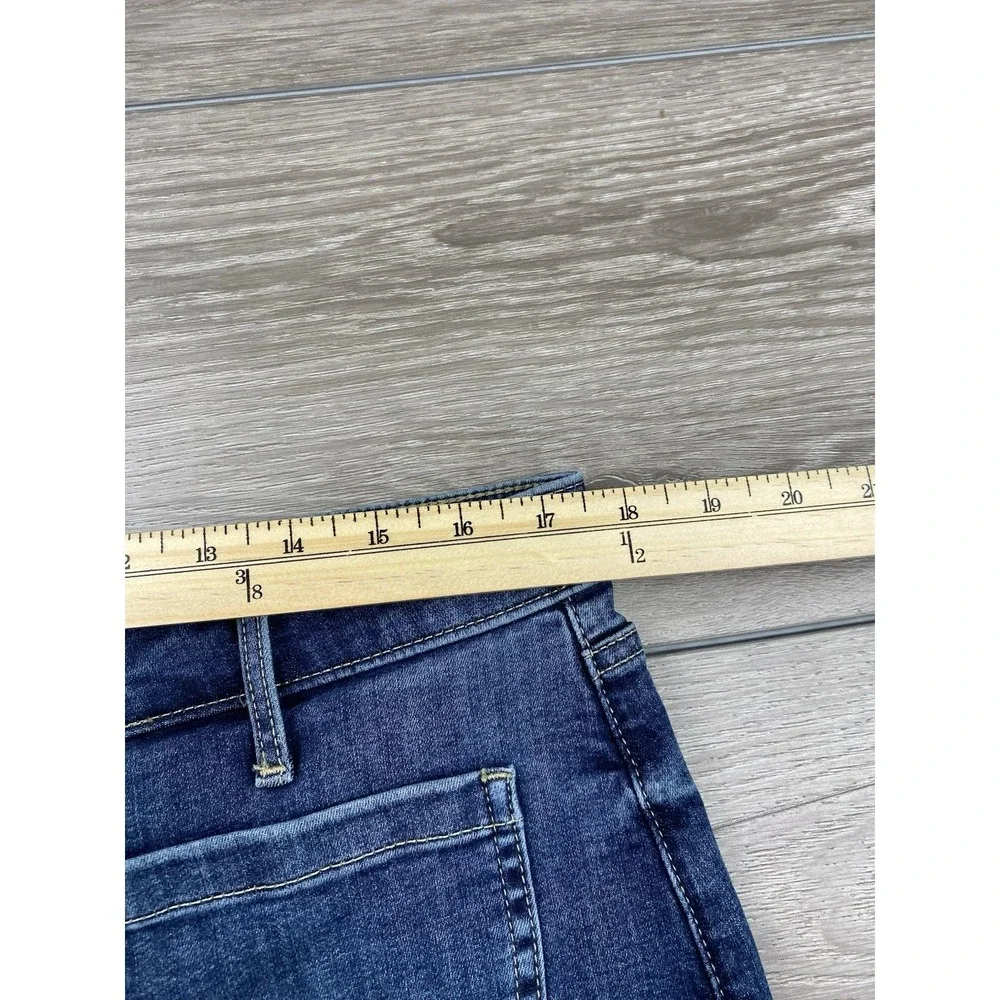 NYDJ Women's Wide Leg Cool Embrace High Rise Denim Jeans Blue Size 14 - Picture 7 of 10
